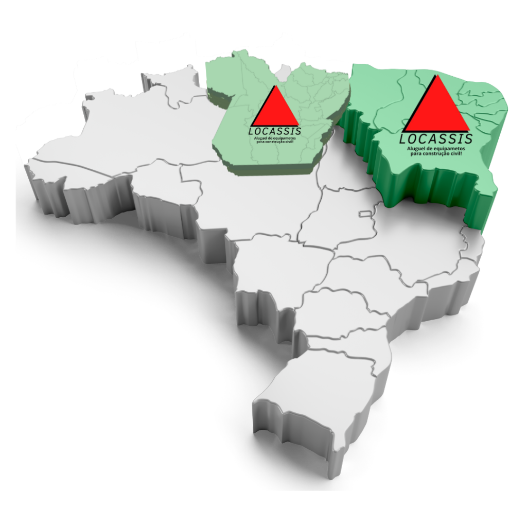 mapa de atendimento Locassis nordeste e Pará
